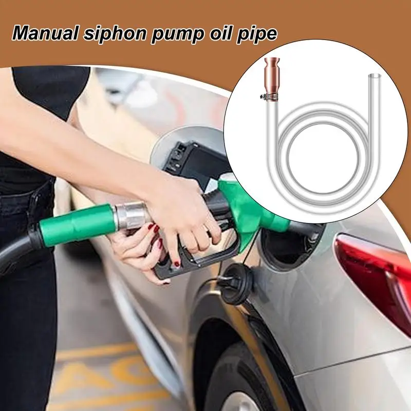 

Siphon Pump For Oil Portable Oil Transfer Pump Siphon Pump Leak-Proof Liquid Sucker Multi-Purpose Oil Extractor With Soft Tube