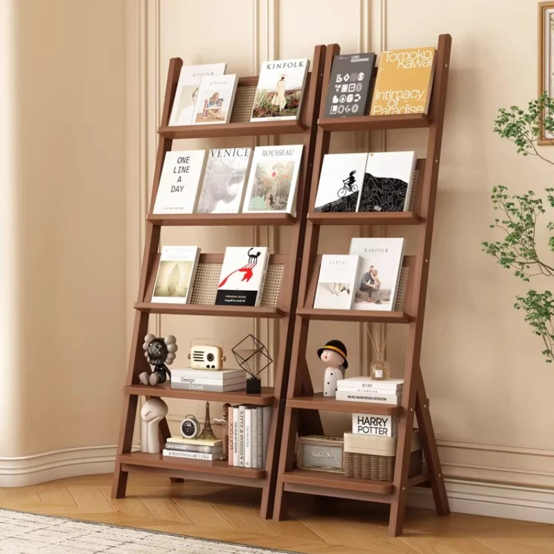 Desk Book Shelf Storage Shelves Ground Magazine Rack Organizer Office Accessory Bookcase Facility for Newspapers Newspaper Stand
