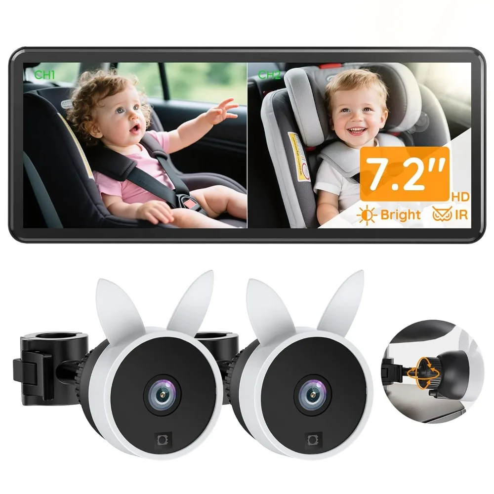7.2" Dual Car Camer…