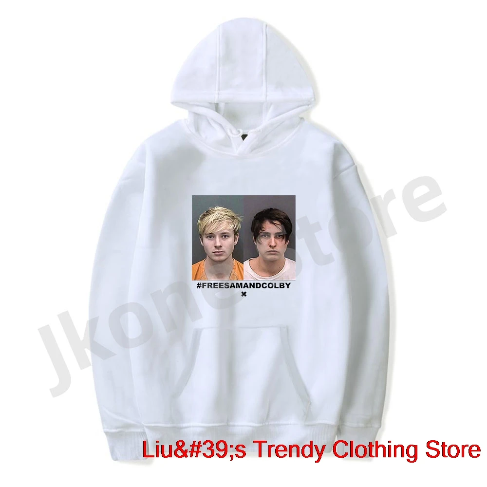 Sam and Colby XPLR Mugshot Hoodies Women Men Fashion Casual Long Sleeve Sweatshirts Top