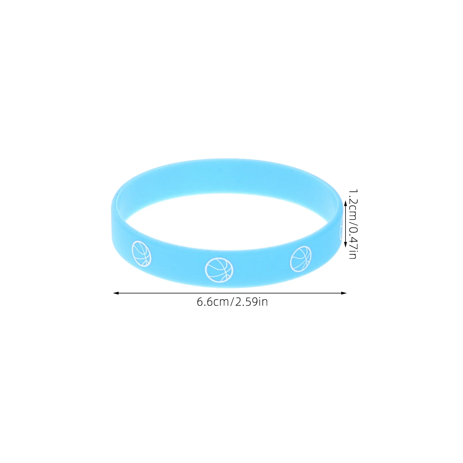 16 Uds pulseras de silicona de baloncesto pulseras elásticas Unisex para hombres mujeres Fiesta al aire libre Festival bandas elásticas cómodas