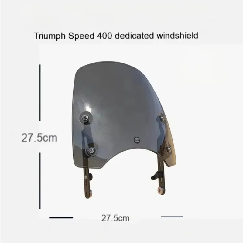 For Triumph Speed 400 Front Windshield Spoiler Modified Windscreen Accessories for Motorbike Customized Riding Experience