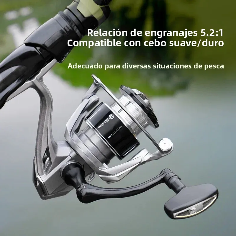 Carrete Huidiao 2500/3000 lanzamiento suave para lubina y trucha - imagen 3