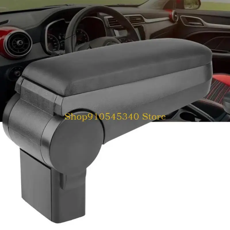 U2JA Center Seating Area Storage Armrest with Closed Top, Plastic Body and Metal Mounting Parts for Golf 4 MK4 Routine Driving