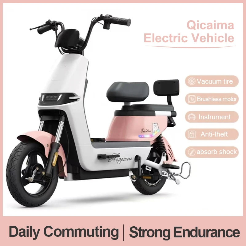 China Factory Ebike New Product 350W 48V Adult Electric Bicycle City Moped Digital Electronic Brushless Rear Hub Motor