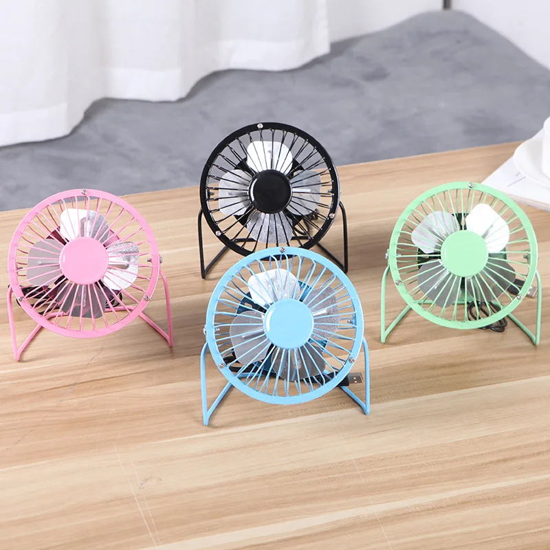 

D5 1pc 4IN High Quality Desktop Mini Fan USB Fan 14.5*15cm Lightweight Rotatable USB Powered Fan Emergencies Outdoor Work Fan