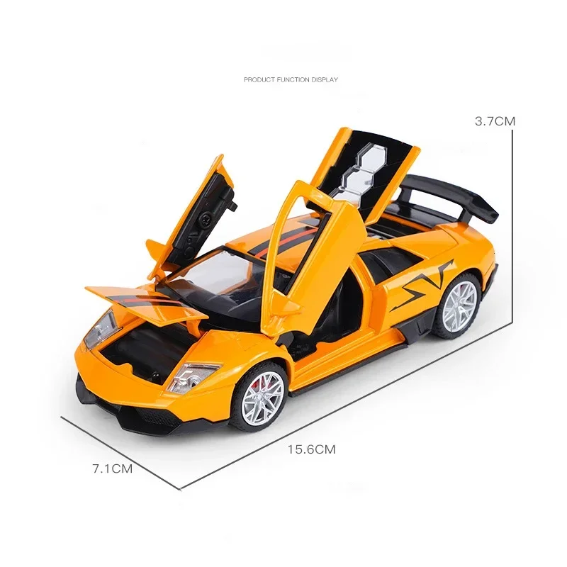 LP670-4 SV liga modelo de carro 1:32 Murcielago brinquedo diecasts fundição de metal som e luz puxar para trás carro brinquedo para crianças veículo