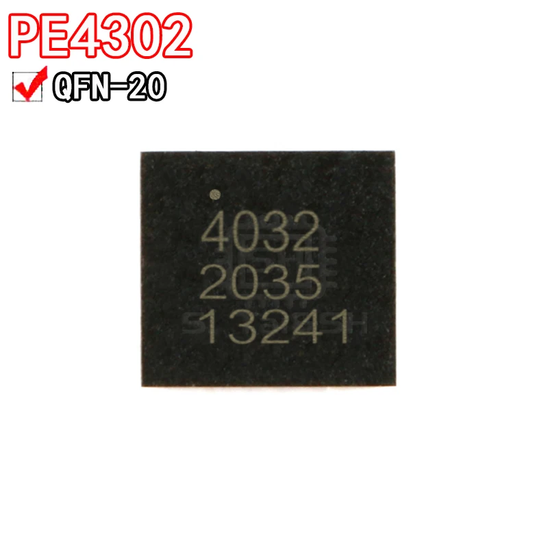 5PCS PE4302-52 Silkscreen 4302 Digital attenuator chip package QFN-20