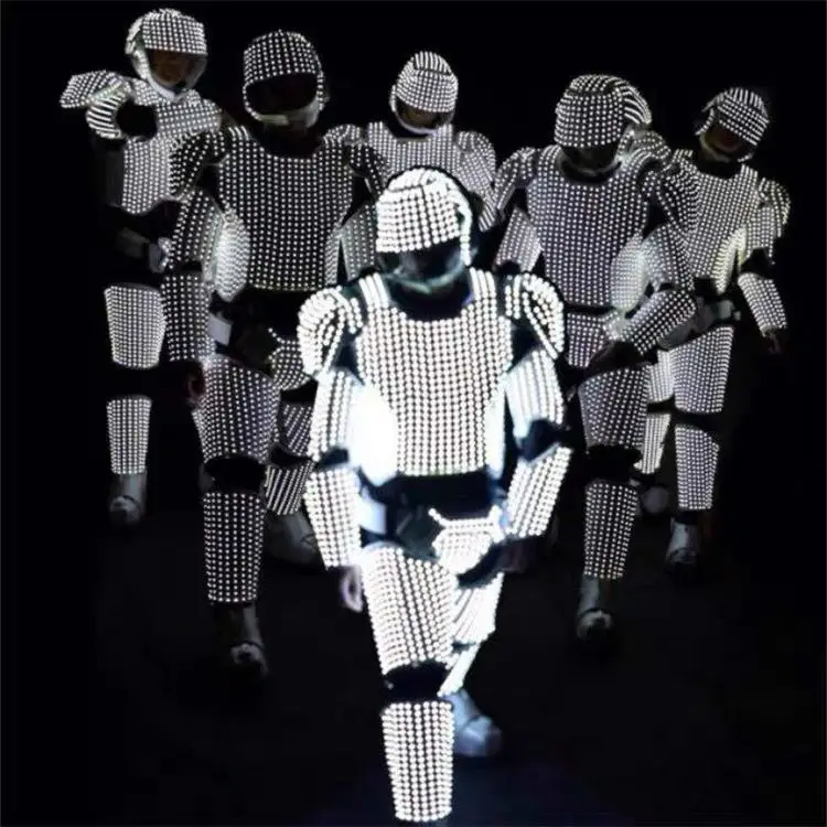 LED Robot Costume Stage Jacket Dancer Suit Wearing Cosplay Laser for Nightclub Party Man dance outf