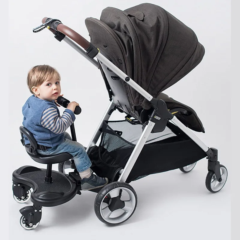 Second Child Twin Travel Trailer Multifunctional Auxiliary Standing Board for Baby Stroller