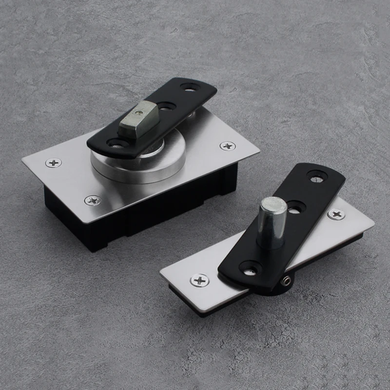 On Stock 1Set Heavy Door Pivot Hinges 360° Free Rotary Invisible Hidden Inset Door Hinges Install Up and Down