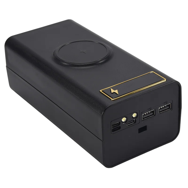 QWE-21X18650 Battery Case Welding Free Power Bank Case With Light 18650 Battery Charge Box Detachable Portable Diycase