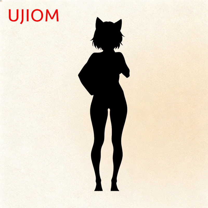 UJIOM Furry Girl Loona Wall Sticker Kitchen Exquisite Fashionable Scratch Proof Decal Enchanting Veneer Sofa Wall Decoration