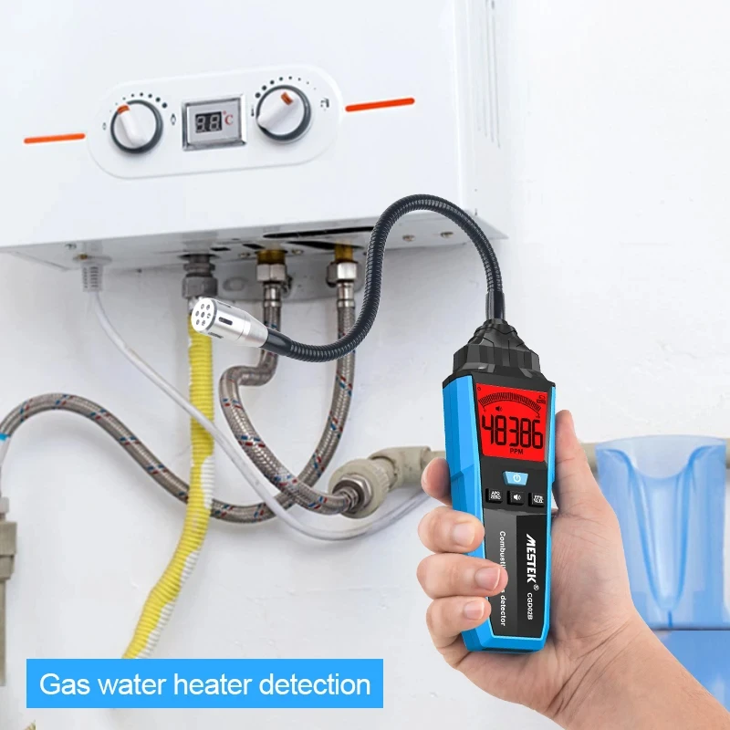 Natural Methane Combustible Gas Analyzer Combustible Gas Detector Highly Sensitive Gas Detector Digital LCD Screen Display