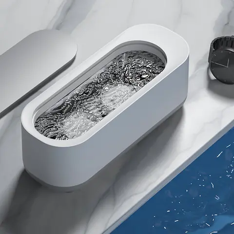 Sonic Wave Cleaner High Frequency Household Mini Portable Sonic Wave Vibration Cleaning Machine for Jewelry Glasses Toothbrush