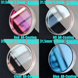 Flat Vintage Top Hat Sapphire Crystal For SRPD51K1 SRPD53K1 SRPD63K1 SKX007/009 Watch Glass Replacement Mod Parts31.5mm*5.3mm