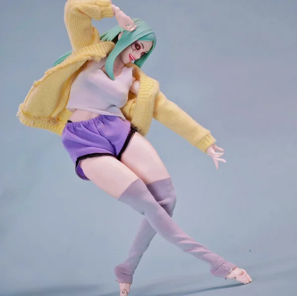 [Pas de figurine] 1/12 vêtements féminins manteau short modèle pour figurines d'action 6''shf