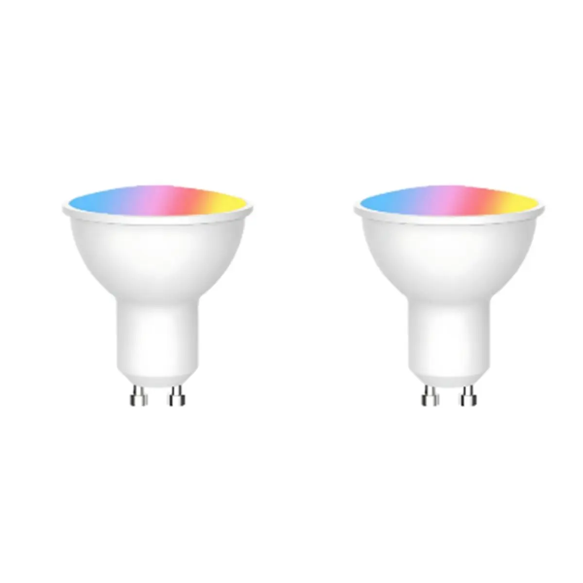 L60A Tuya Bluetooth GU10 LED Light Bulb Dimmable 6W 220V Smart Life App Control Spotlight Bulb Works With Alexa Google 2Pcs