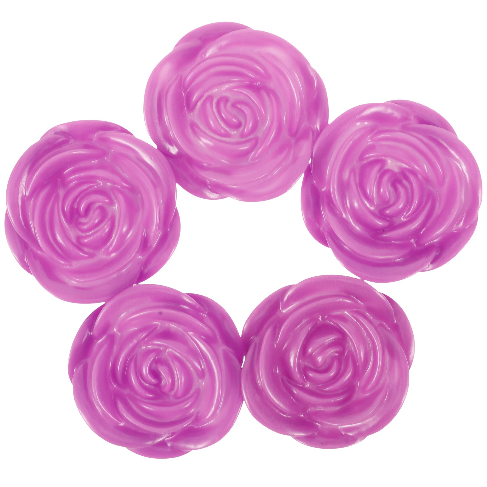 5Pcs 7 Colors Changing LED Light Rose Shaped Night Light Romantic Plastic Floral for Home Garden Wedding Party Festivals