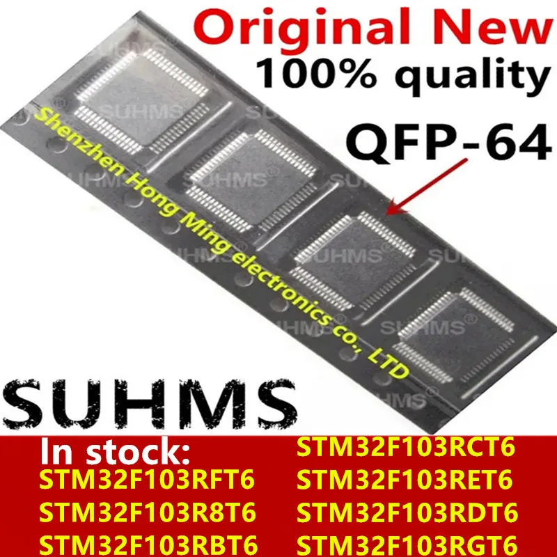 (10piece)100% New STM32F103RCT6 STM32F103RET6 STM32F103RDT6 STM32F103RFT6 STM32F103RGT6 STM32F103R8T6 STM32F103RBT6 QFP Chipset