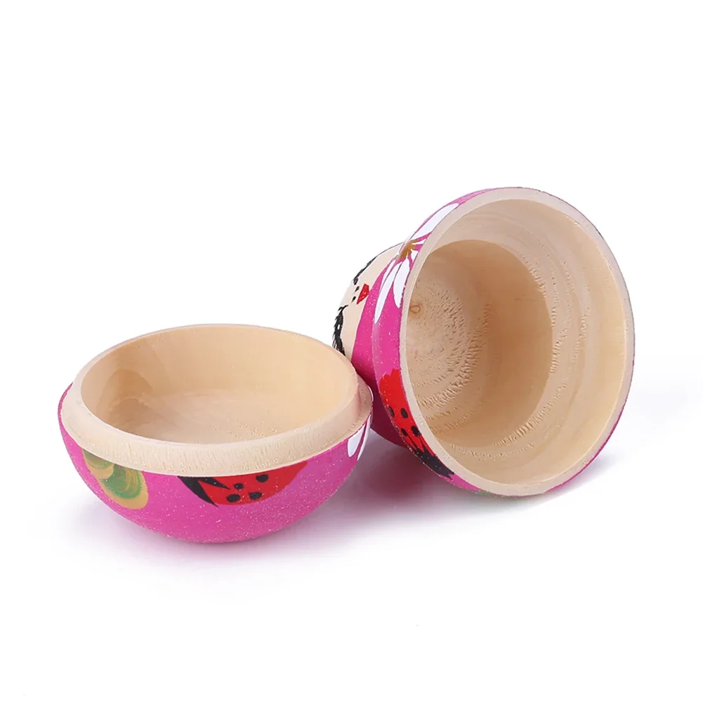 5 طوابق خشبية ماتريوشكا دمية آمنة السلس الفراولة زهرة فتاة ماتريوشكا دمية زخرفة اليدوية رسمت للأطفال هدايا