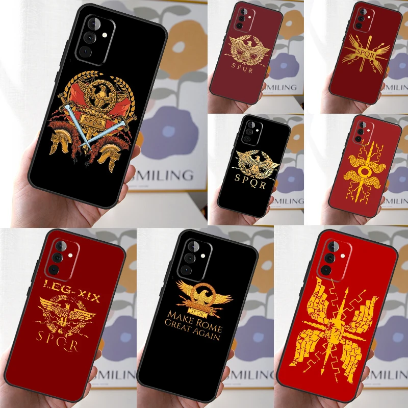 Roman Empire Legionary Shield Emblem Phone Case For Samsung Galaxy A15 A25 A35 A55 A54 A34 A14 A13 A33 A53 A12 A32 A52 A71 A51