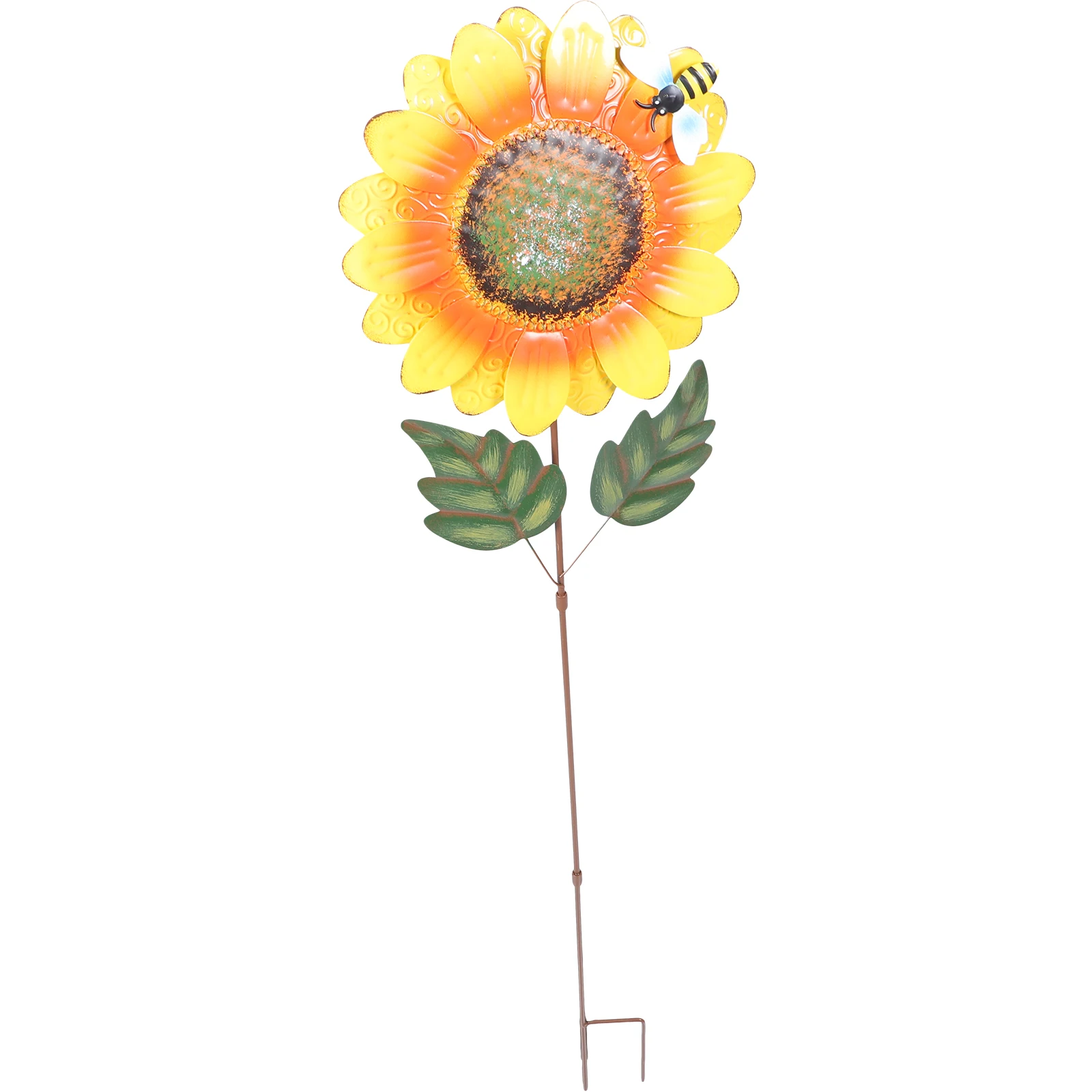 

Sunflower Decorative Cuttings Metal Garden Stakes Outdoor Patio Crafts Yard nament Vase Flower Pot Insert Gardening