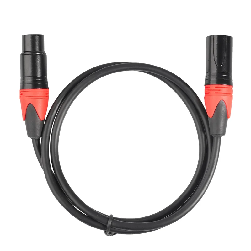 XLR Cable Male To Female Audio Signal Cable Balanced XLR Karon Microphone 3 Pin XLR Cable 10FT Red