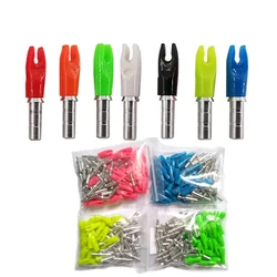 12pcs Archery Arrow Pin Nocks  ID3.2/4.2/6.2MM Carbon Arrow Shaft Compound Recurve Bow Hunting Shooting