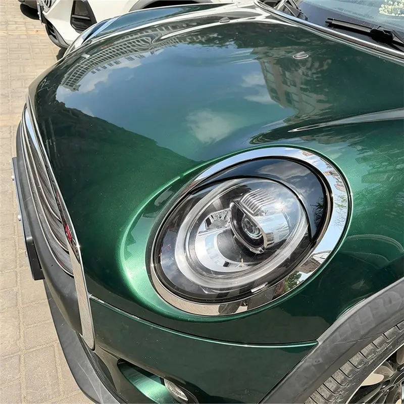 Headlight Eyebrows Cover For BMW Mini F55 F56 F57 2014-2024 Front Eyelids Trim Exterior Accessories-N29R