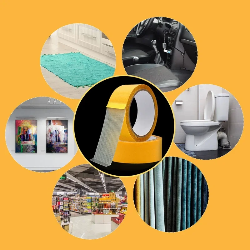 5/10/20m starkes Fixierung doppelseitiges Klebeband Hochleistungs-durchscheinen des Netz wasserdichtes, spurloses, leistungs starkes Teppich klebeband