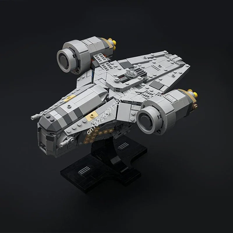 756PCS Star Battle The Razor Crest Falcon Classic Stacking Blocks Play Models Moc Building Sets Adults Toys Hobby Collectibles