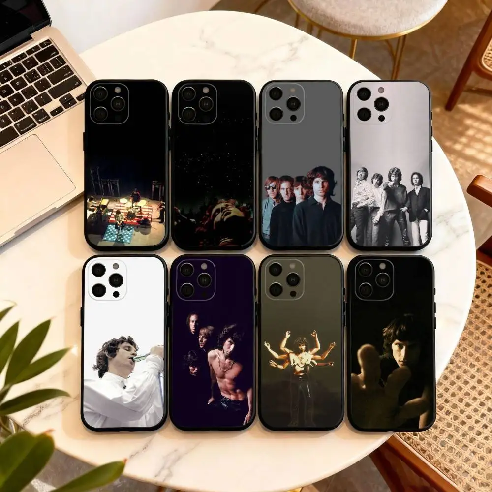 

The D-Doors Jim M-Morrison Phone Case For iPhone 17,16,15,14,13,12,11 Plus,Pro Max,XS,Soft Silicone Black Cover