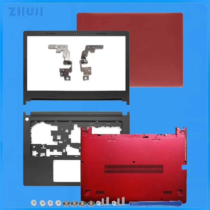 

For IdeaPad S400 S410 S405 S435 S436 New Laptop LCD Back Cover/Front Bezel/Hinges/Palmrest/Bottom Cover NO Touch Red