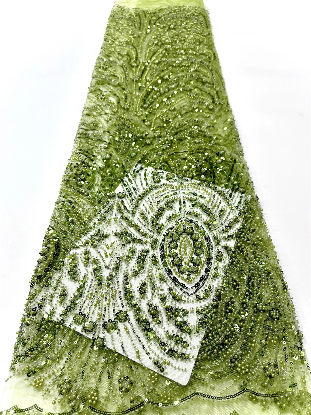 أحدث النيجيري الأفريقي 2025 فرنسا رائجة البيع تول أقمشة الدانتيل مع الخرز الترتر الراقية للعروس حفل زفاف خياطة فساتين #6