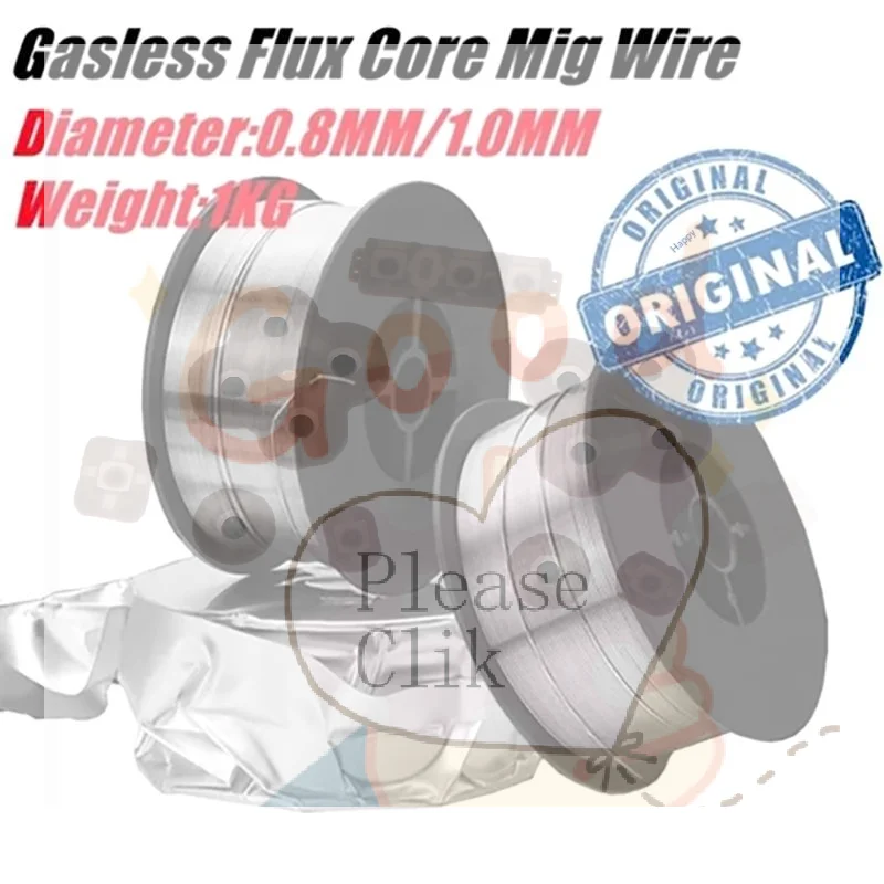 【HG】Welding Wire Flux Cored Gasless Welding Wire 0.8mm/1.0mm 1kg Mig Welding Gasless Wire