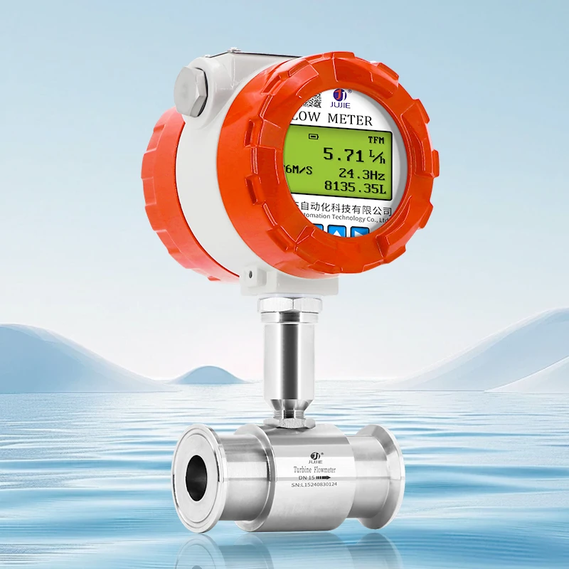 

High Precision Turbine Flow Meter For Water Oil And Alcohol With Pulse Output DN15-DN50 4-20mA Signal SS304 Material