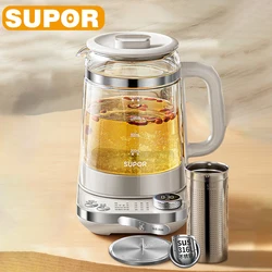 SUPOR Stirring Electric Kettle 316L Stainless Steel HealthKettle 1.5L Multifunctional Household Kitchen Appliance 5 Temperatures