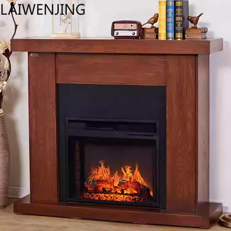 

MJY Американский стиль, легкий роскошный камин из цельного дерева, декоративный обогреватель для домашнего дивана