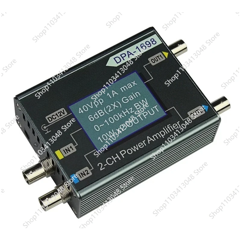 DPA 1698 2698 Signal Bandwidth 100K 10M Dual-Channels Digital Control Signal 2CH Power Amplifier Higher Power Amplifier