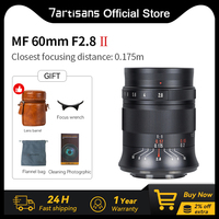 7artisans 60mm F2.8 Mark II APS-C Macro Lens For Sony E ZVE10 Nikon Z Z6II Fuji XF Canon RF R6 Micro 4/3 GH1/GH2 Leica T TL SL