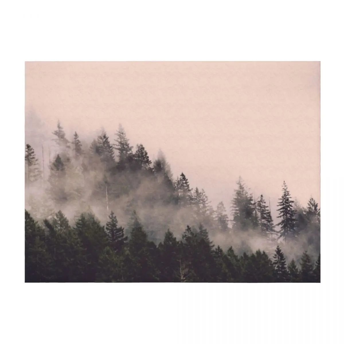 

Peach Forest - Pink Fog in the Woods Throw Blanket anime Thermals For Travel Sofa Blankets