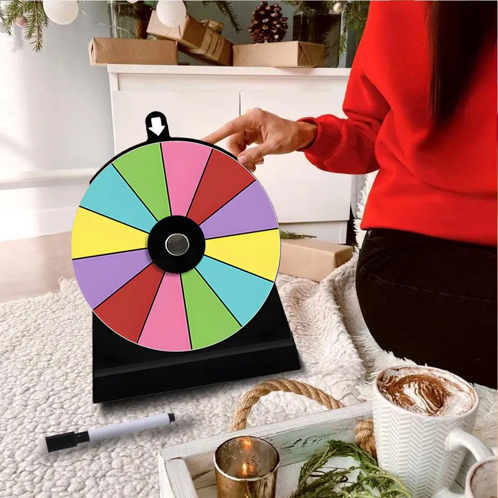 Rotating Wheel Drinking Game For Adults With Base Stand Roulette Wheel Fortune Wheel For Club Restaurant Classroom Party Shops