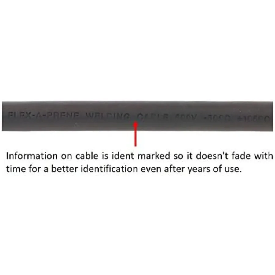 كابل لحام وبطارية نحاسي عالي الأداء 4 مقاس AWG 100 لتطبيقات الصناعية والسيارات الثقيلة باللون الأسود #3