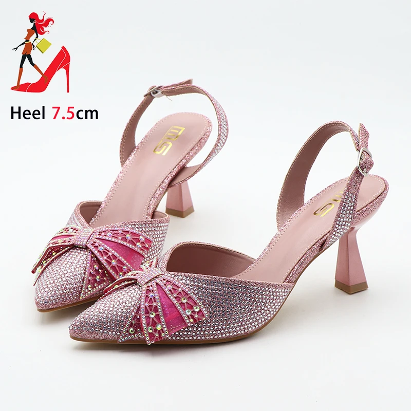 Sandales Parker pointues pour femmes, Slingback Bowkont pour dames, talons hauts fins, biscuits de luxe, chaussures de banquet de fête, nouveau, été, 2024