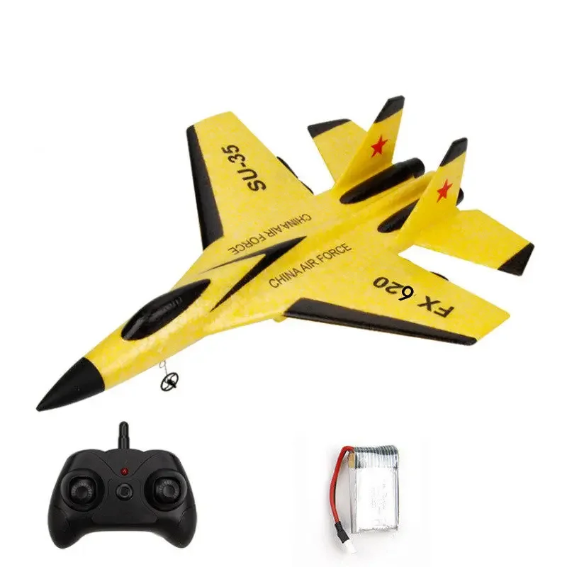 RC Remote SU-35 FX-620 Radio Control Airplane 2.4G Remote Control Fighter Plane Glider Airplane EPP Foam Model Toys Kids Gift