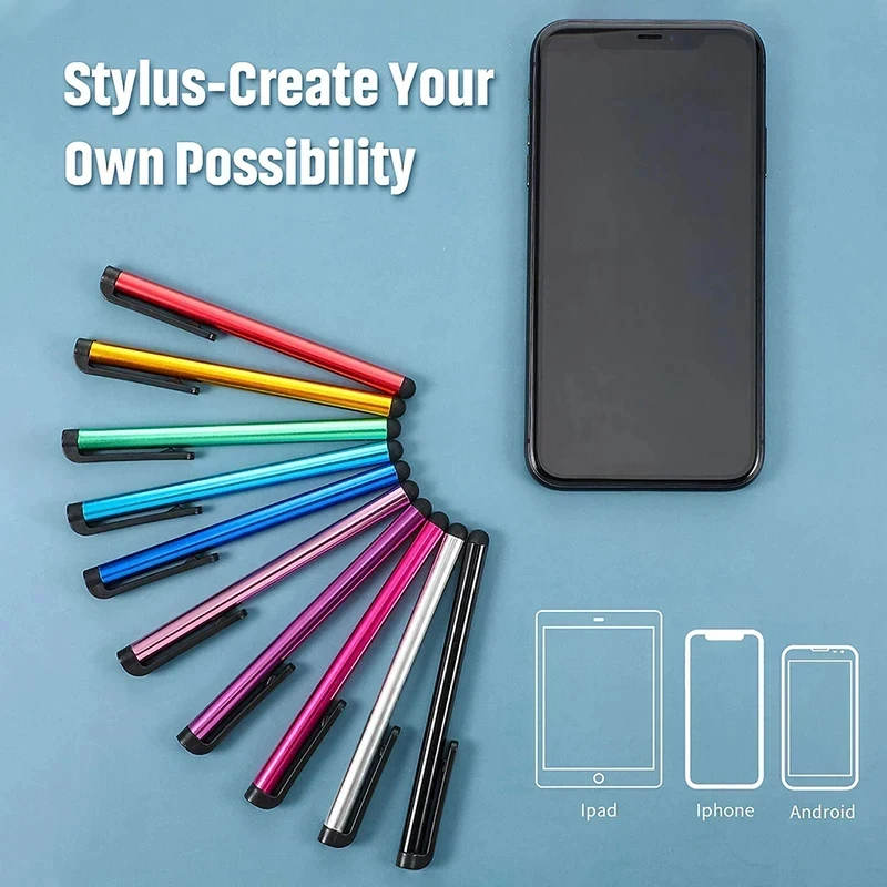 10/20pcs Stylus Pen For IPhone 13 IPad Pro Tablet Android Portable Touch Pen For All Capacitive Screen With Pen Clip