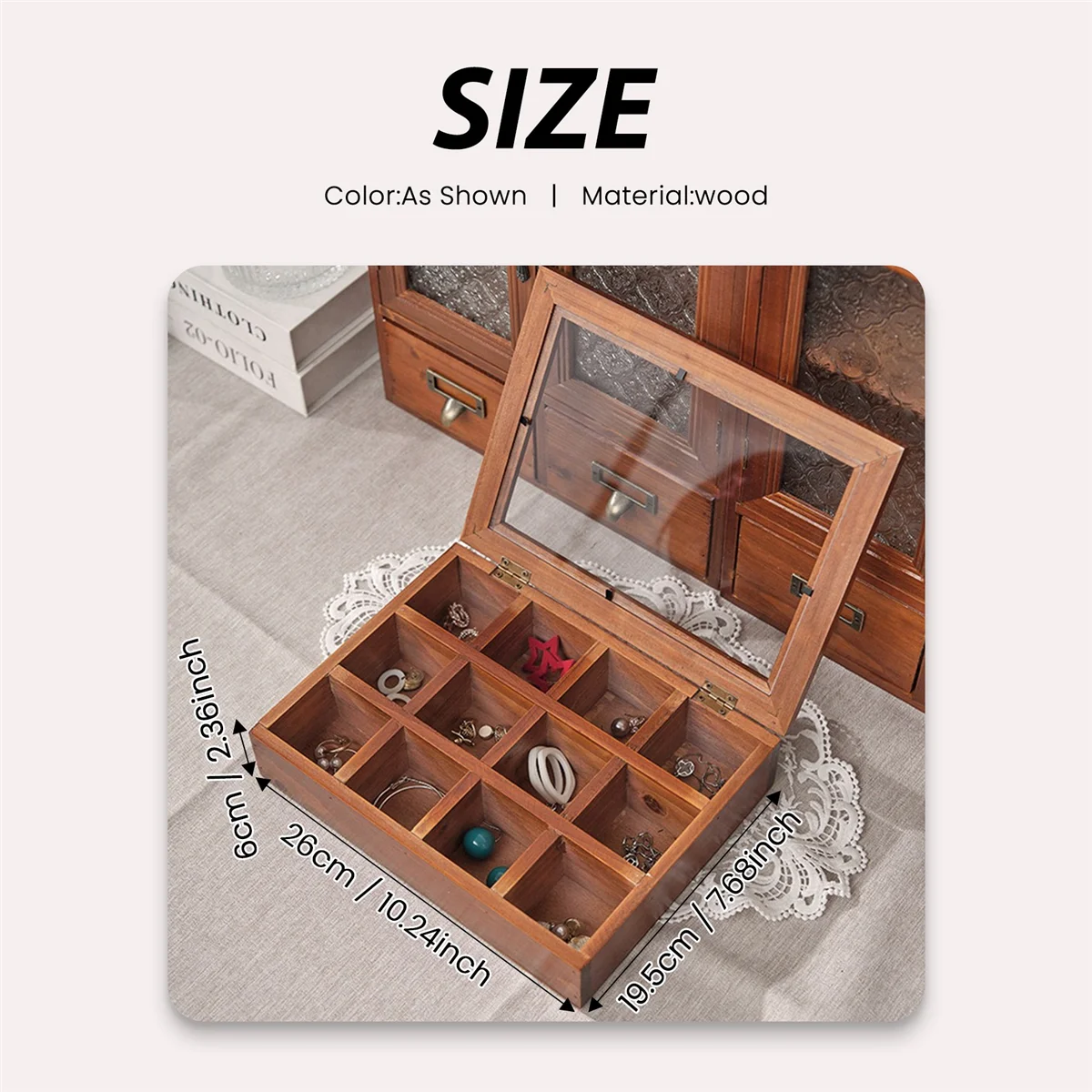 Новый деревянный держатель для чайных пакетиков с 12 сетками, пакеты для сахара, пакеты для специй, футляр для хранения, коробки для пакетиков для кофе быстрого приготовления с прозрачной крышкой