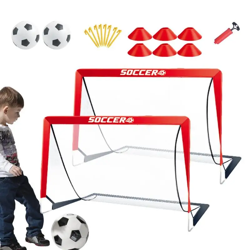 

Foldable Soccer Goals Training Soccer Goals Backyard Soccer Goals For Kids Toddler Goal Net Targets Portable Soccer Goal Mini