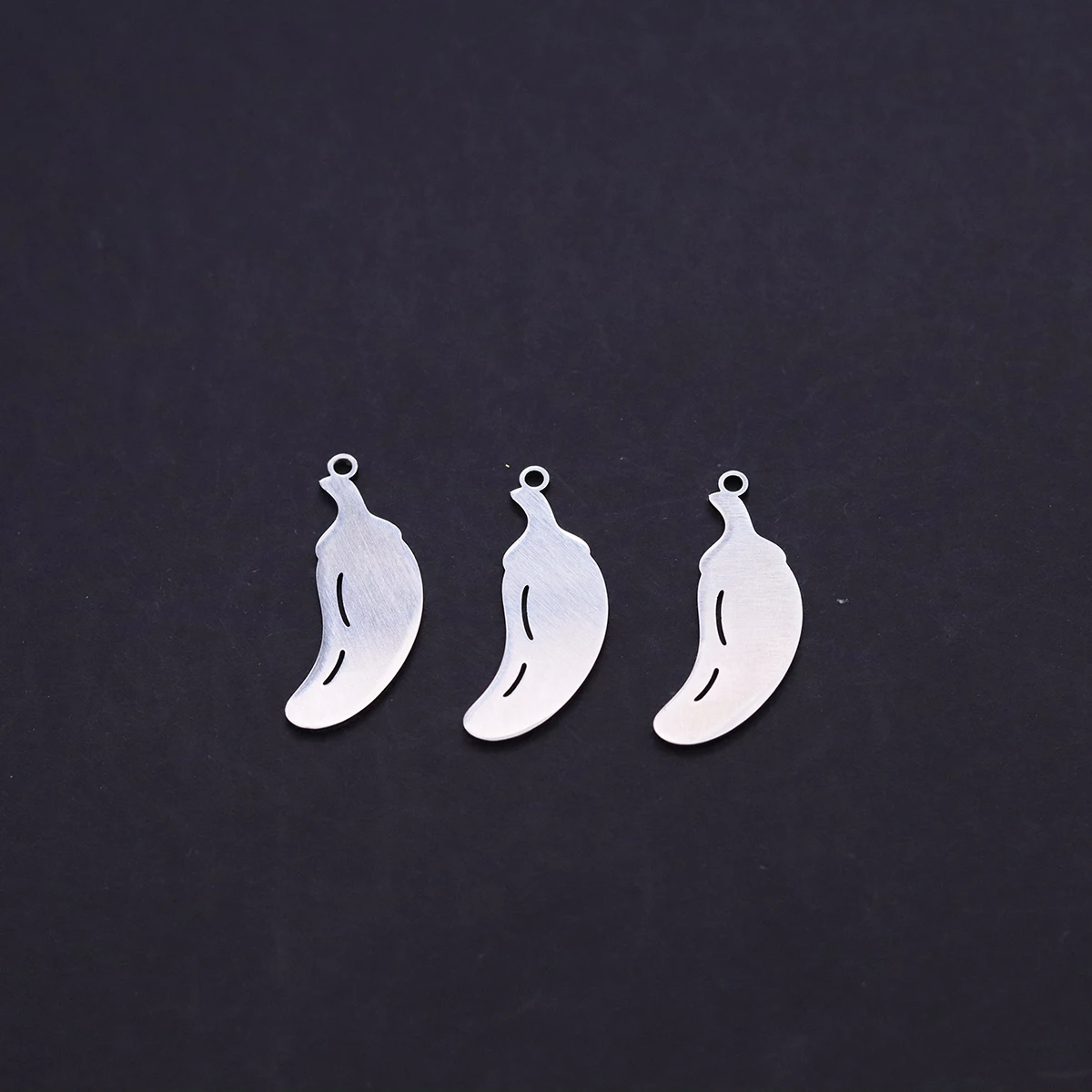 3pcs Chili Pepper Stainless Steel Charms Plant Pendant DIY Necklace Earrings Jewelry Making Supplies Gifts